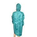 Hot Selling EPA Garments for Industrial Use Clean Room Green ESD Antistatic Smock Gown with Hood